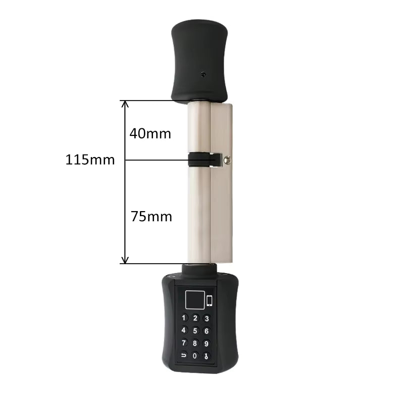 Tuya APP Fingerprint Bluetooth Cylinder Lock Biometric Electronic Smart Door Lock Digital Keypad Code Keyless Lock