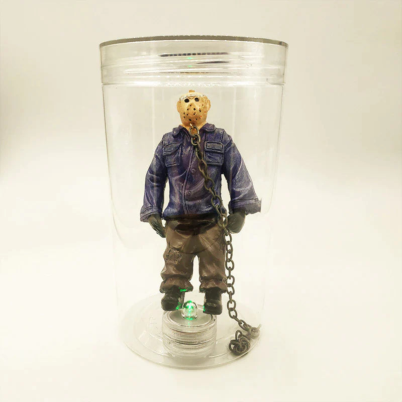 Jason Voorhees Collector Water Lamp Friday the 13Th Part 6 Jason Lives Horror Figurine Night Light Halloween Souvenir Home Decor