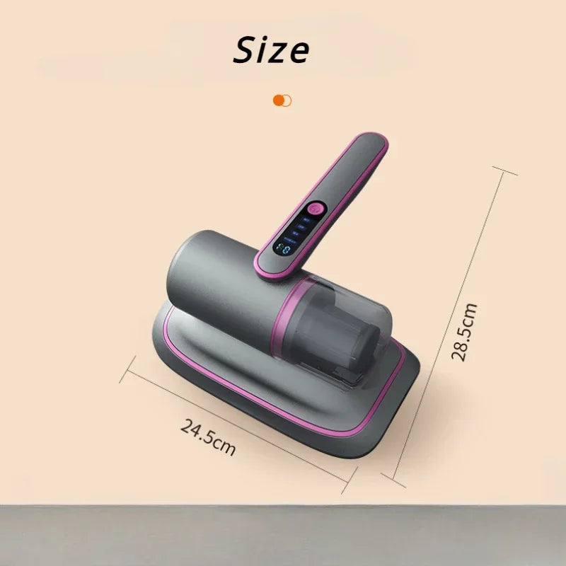 2024 New Mite Removal Instrument Vacuum Cleaner 12000PA Handheld Vacuum for Mattress Sofa Bed Home Detachable Filter Bed Cleaner