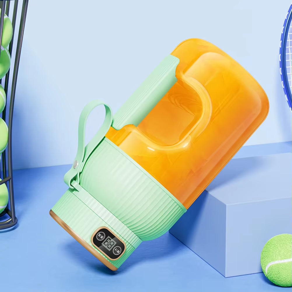 1200ML Electric Wireless Digital Display Mixer Portable Juicer Fruit Smoothie Juice Cup Rechargeable Smoothie Juicer 10 Blade