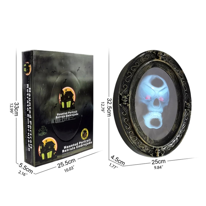 2020 Magic Haunted Mirror Motion Activated Scary Mirror for Halloween Display Prop Decorations Horror Toys