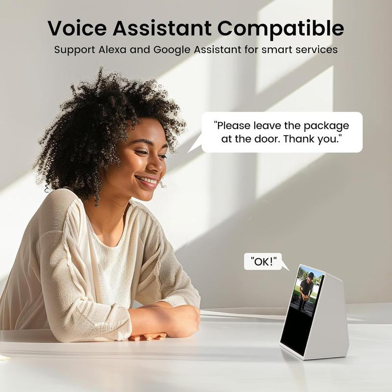 AOSU Doorbell Camera Wireless - Head-To-Toe View, Intelligent Package Detection, 2.4G Wi-Fi Video Doorbell with Chime, No Monthly Fees, Smart Human Detection, Works with Alexa and Google Assistant