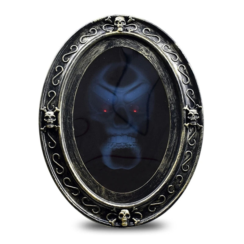2020 Magic Haunted Mirror Motion Activated Scary Mirror for Halloween Display Prop Decorations Horror Toys