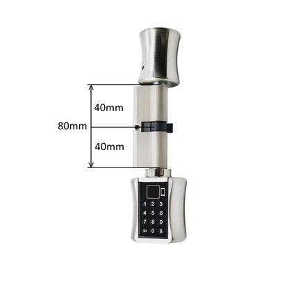 Tuya APP Fingerprint Bluetooth Cylinder Lock Biometric Electronic Smart Door Lock Digital Keypad Code Keyless Lock
