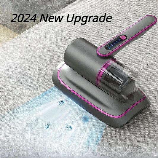 2024 New Mite Removal Instrument Vacuum Cleaner 12000PA Handheld Vacuum for Mattress Sofa Bed Home Detachable Filter Bed Cleaner
