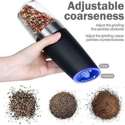 Electric Fully Automatic Grinder Spice Salt Grinder Automatic Gravity Induction Pepper Mixer Research Mill Kitchen Grinding Tool