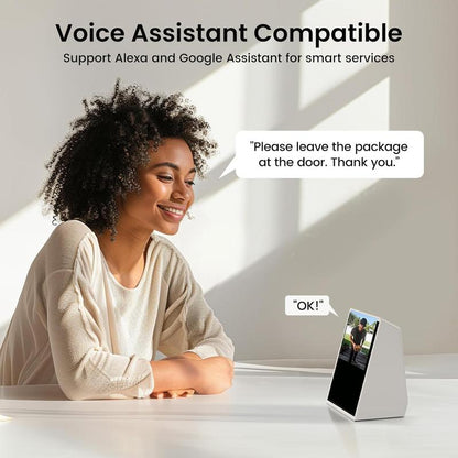 AOSU Doorbell Camera Wireless - Head-To-Toe View, Intelligent Package Detection, 2.4G Wi-Fi Video Doorbell with Chime, No Monthly Fees, Smart Human Detection, Works with Alexa and Google Assistant