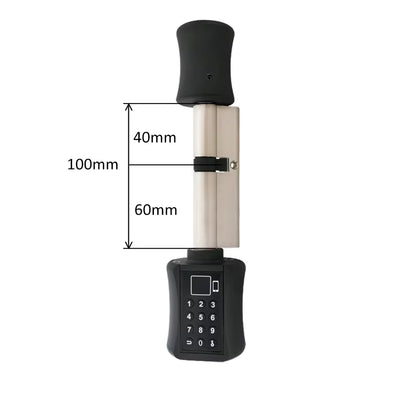 Tuya APP Fingerprint Bluetooth Cylinder Lock Biometric Electronic Smart Door Lock Digital Keypad Code Keyless Lock